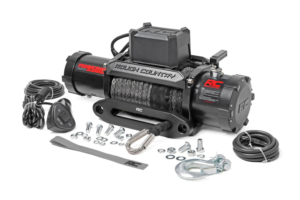9500 Lb Pro Series Winch W/ Synthetic Rope