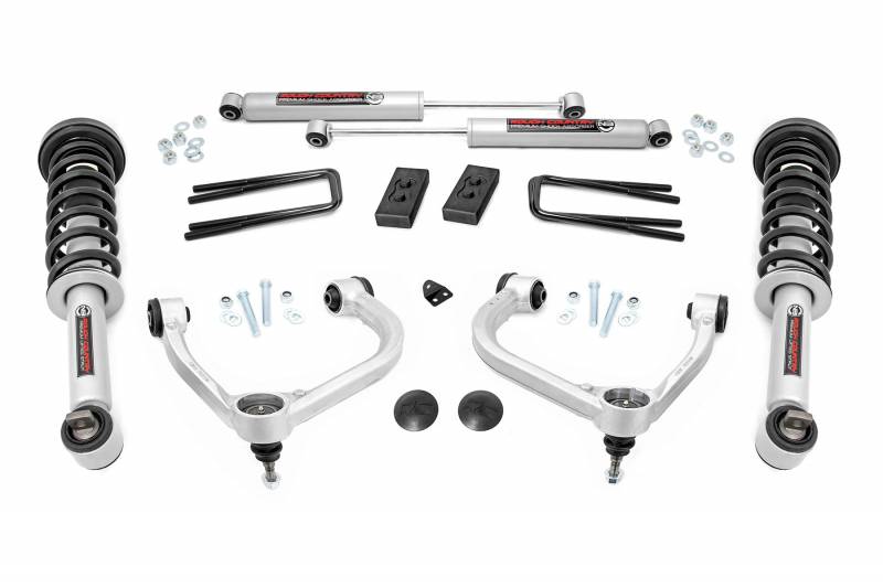 3 Inch Lift Kit | Forged Uca | N3 Struts | Ford F-150 4wd (21-22) (3 Boxes)