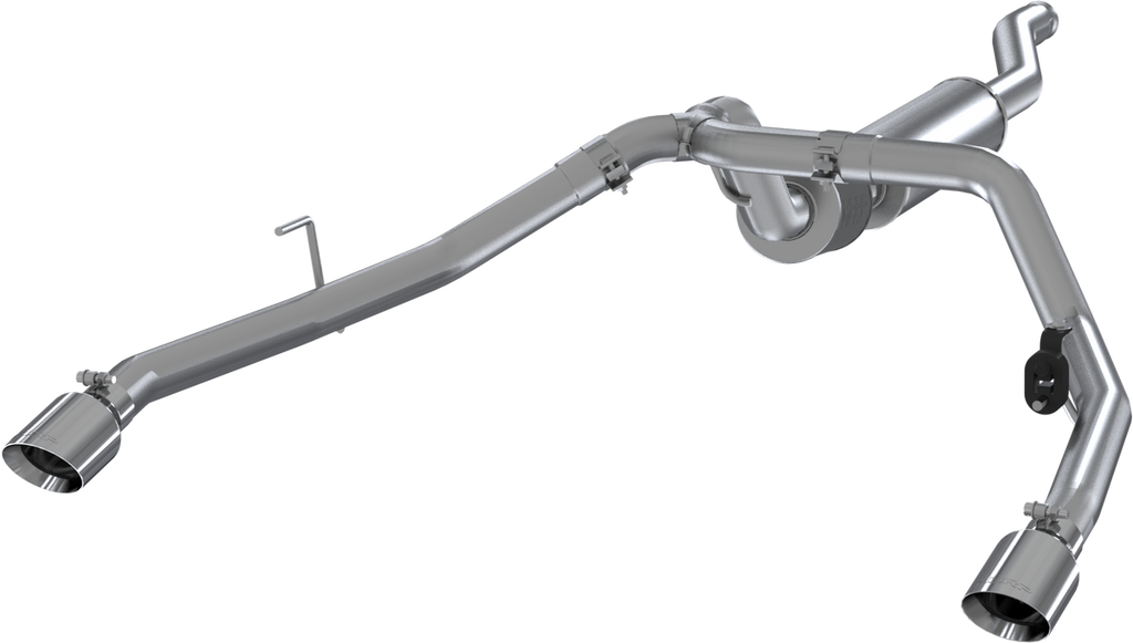 2-1/2" Cat-back Aluminum Dual Rear Exhaust ; 20-21 Gladiator 3.6l