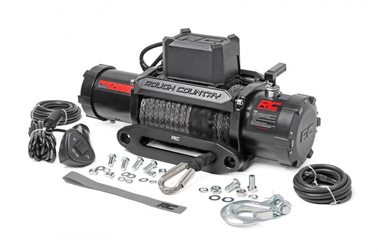 12000 Lb Pro Series Winch W/ Synthetic Rope