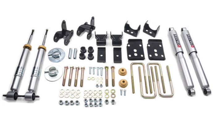 Belltech Lowering Kit 15-20 F150 2wd +1 in. To -2 in. Front/4 in. Rear
