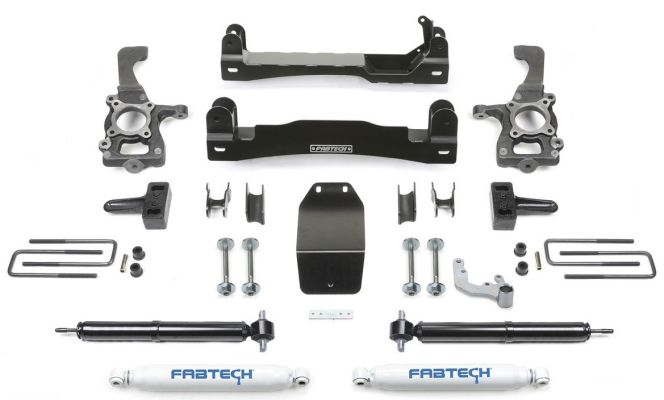 4in Fabtech Lift Kit 2015-2020 Ford F150 With Rear Performance Shocks