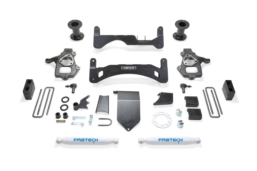 6in Fabtech Lift Kit for 2014-2018 Chevrolet/gmc 1500 - Note: Aluminium or Stamped Steel Control Arms Only