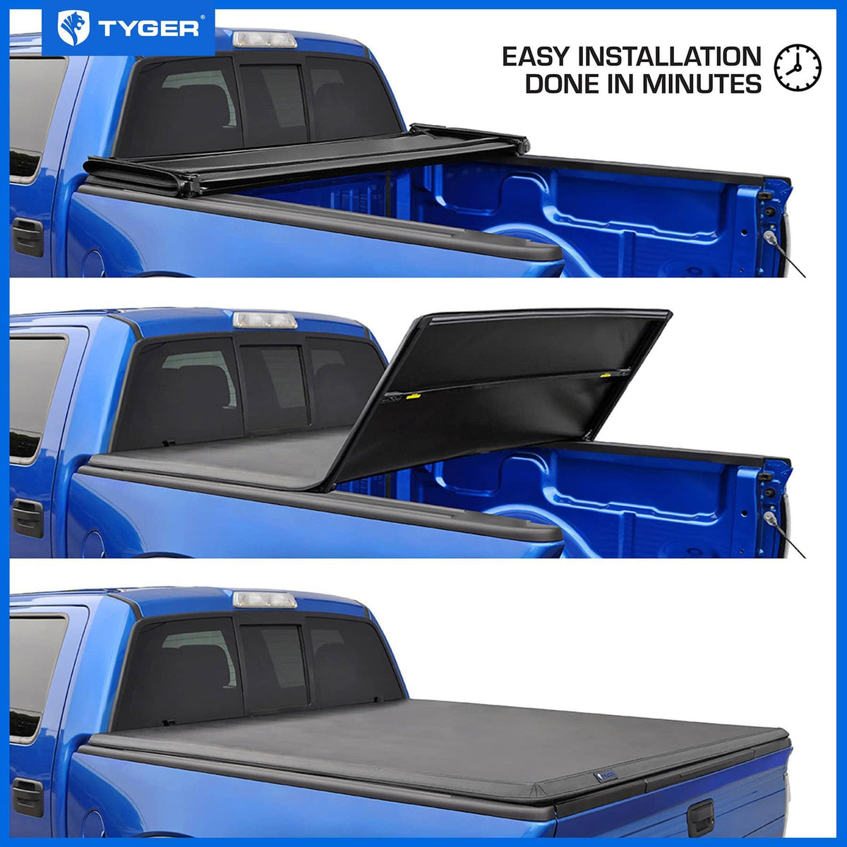 TYGER T3 SOFT TRI-FOLD BOX COVER 22-26 MAVERICK 4.5