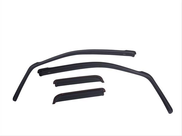 Window Visors Matte Black; 14-18 Silv/sierra 1500 & 15-19 Silv/sierra Hd Crew Cab