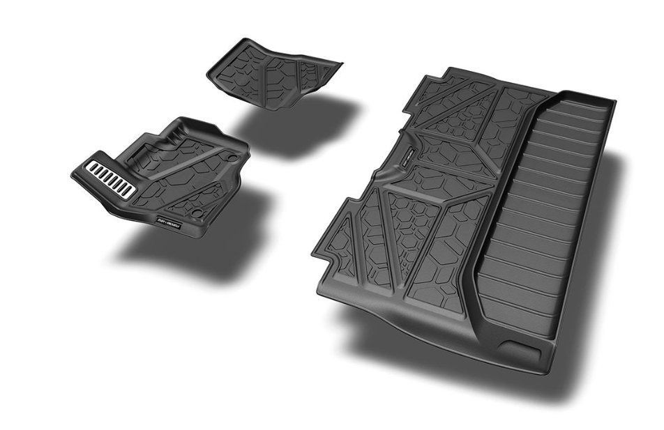 Air Design Black Front & Rear Floor Liner ; 15-20 F150 Super Crew