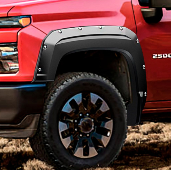 Primed Superbolt Fender Flares 2020-2022 Silverado Hd